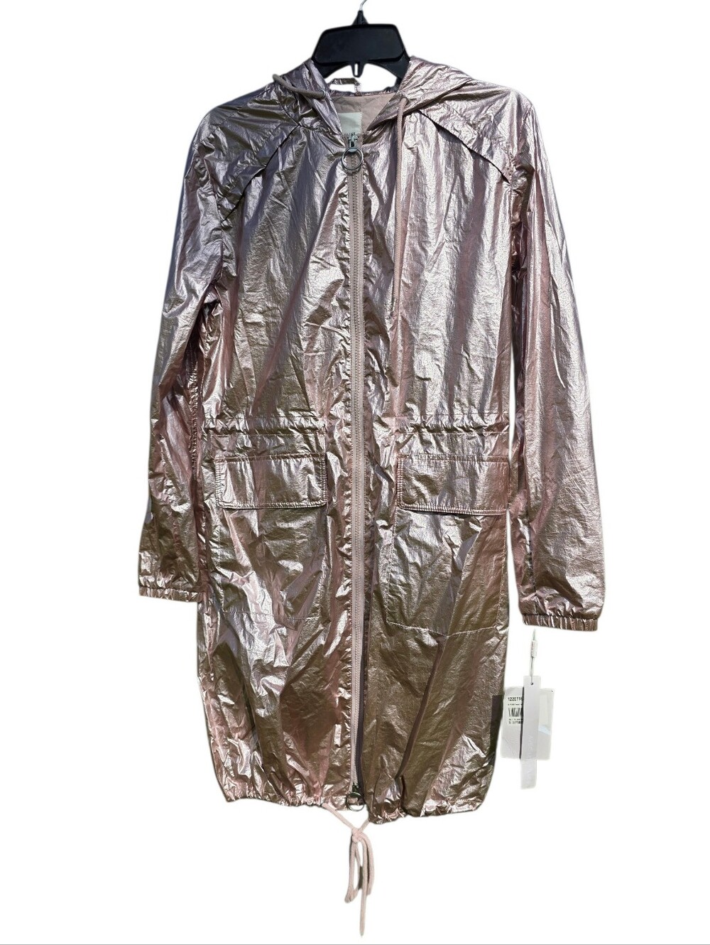 NWT Avec Les Filles Metallic Rain Jacket- S